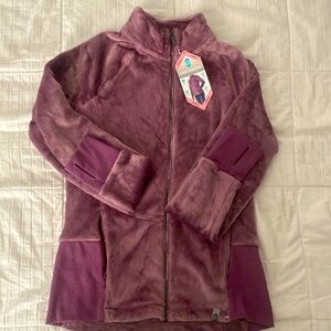 Purple Plush Butter Pile jacket